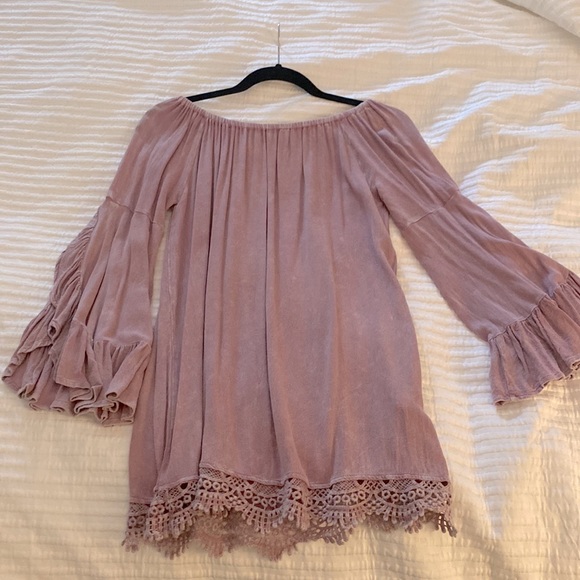 Alter’d State Embroidered Lavender Long Sleeve - Picture 1 of 2